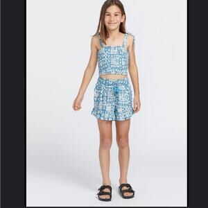 Volcom shorts and cami blue set size kids 8/10